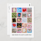 Carte Postale 100 façons de dire que je t'aime (Devant / Derrière)