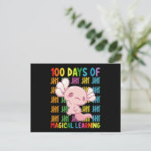 Carte Postale 100 Jours D'Apprentissage Magique École Axolotl (Debout devant)