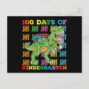 Carte Postale 100 Jours De Maternelle T Rex Dinosaur School
