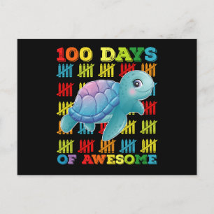 Carte Postale 100 Jours De Tortue Awesome 100ème Jour De L'École