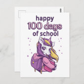 Carte Postale 100 jours d'école (Devant / Derrière)
