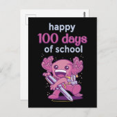 Carte Postale 100 jours d'école (Devant / Derrière)