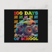 Carte Postale 100 Jours D'École Monster Truck Enseignant Étudian (Devant)