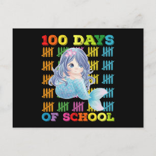 Carte Postale 100 Jours D'Enseignant De Sirène D'École