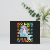 Carte Postale 100 Jours D'Enseignant De Sirène D'École (Debout devant)