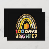 Carte Postale 100 Jours Plus Brighton 100e Jour De L'Enseignant  (Devant / Derrière)