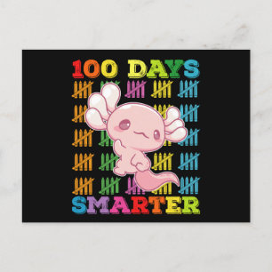 Carte Postale 100 Jours Smarter Axolotl 100e Jour De L'École