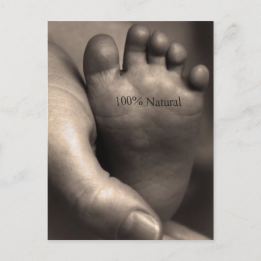 Carte Postale 100% naturel (Devant)