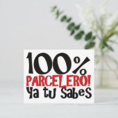 Carte Postale 100% Parcelero, ya tu sabes (Debout devant)
