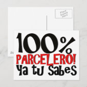 Carte Postale 100% Parcelero, ya tu sabes (Devant / Derrière)