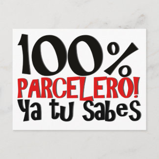 Carte Postale 100% Parcelero, ya tu sabes