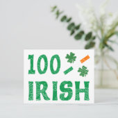 Carte Postale 100 pour cent irlandais (Debout devant)
