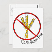 Carte Postale 100% sans gluten (Devant / Derrière)