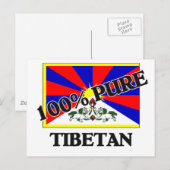 CARTE POSTALE 100 % TIBÉTAIN (Devant / Derrière)