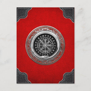 Carte Postale [100] Vegvisir - Viking Silver Magic Runic Compass