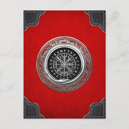 Carte Postale [100] Vegvisir - Viking Silver Magic Runic Compass (Devant)