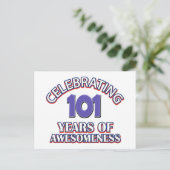 Carte Postale 101 ans de cadeaux (Debout devant)