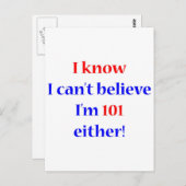 Carte Postale 101 Soit (Devant / Derrière)