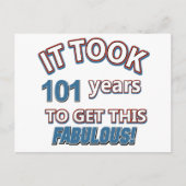 Carte Postale 101e année de conception (Devant)