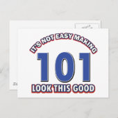 Carte Postale 101e anniversaire (Devant / Derrière)