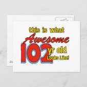 Carte Postale 102e année de design (Devant / Derrière)