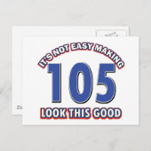 Carte Postale 105e anniversaire (Devant / Derrière)