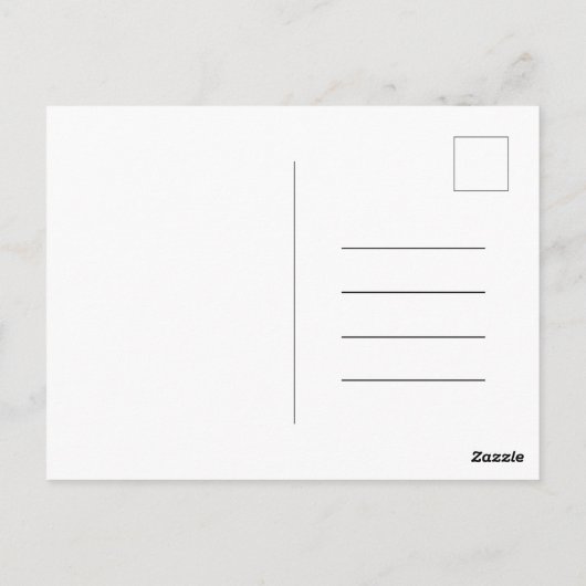 Carte postale (10,8 x 14,2 cm) - Christmas Trees B (Dos)