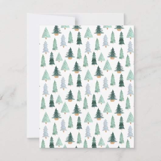 Carte postale (10,8 x 14 cm) - Christmas Trees (Devant)