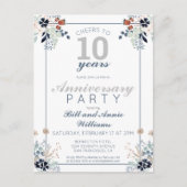 Carte Postale 10 ans d'anniversaire de mariage Félicitations pou (Devant)