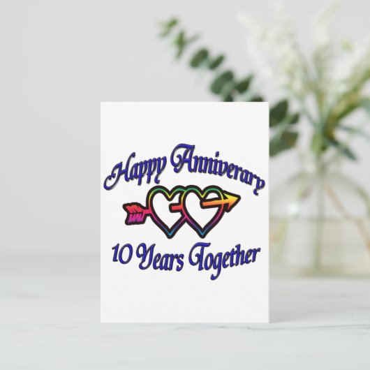 Carte Postale 10 ans ensemble (Debout devant)