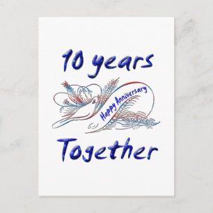 Carte Postale 10 ans ensemble