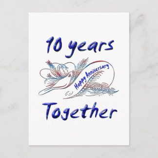 Carte Postale 10 ans ensemble