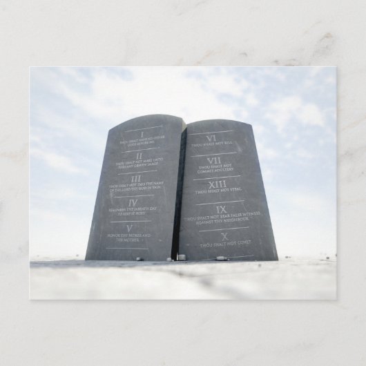 Carte Postale 10 Commandments In Desert (Devant)