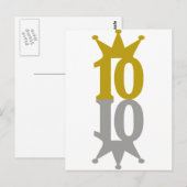 Carte Postale 10-Couronne-Réflexion (Devant / Derrière)