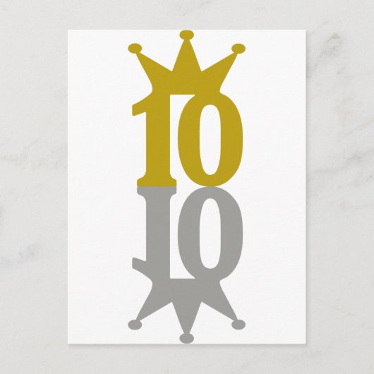 Carte Postale 10-Couronne-Réflexion (Devant)