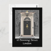Carte Postale 10 Downing Street, Londres (dessin) (Devant / Derrière)