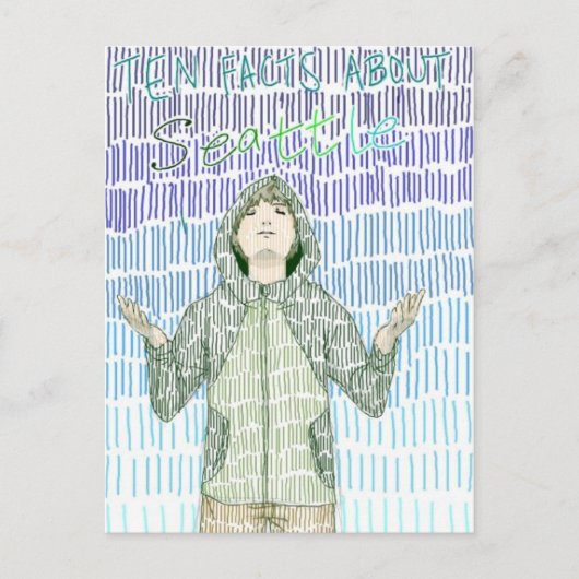 Carte Postale 10 Faits sur Seattle (Devant)