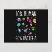 Carte Postale 10 Humain 90 Bactéries Microbiologie Imprimer Cade (Devant)