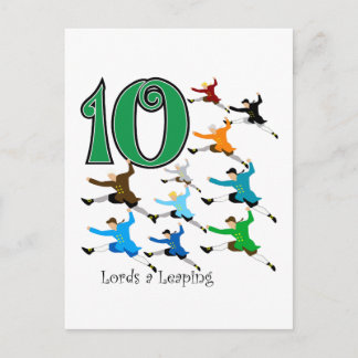 Carte Postale 10 seigneurs Leaping