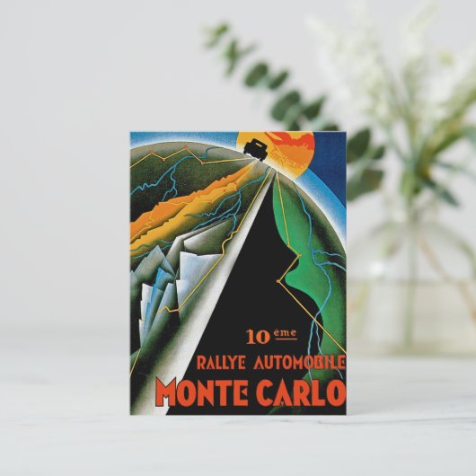 Carte Postale 10e Rallye automobile de Monte Carlo (Debout devant)