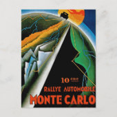 Carte Postale 10e Rallye automobile de Monte Carlo (Devant)