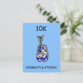 Carte Postale 10K Félicitations à Homme Runner (Debout devant)