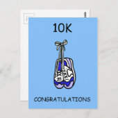 Carte Postale 10K Félicitations à Homme Runner (Devant / Derrière)