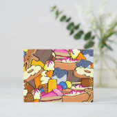 CARTE POSTALE 1104 TRAITÉS DE CUISINE SUGRIAIRE DESSERTS DOUGHNU (Debout devant)