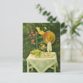 Carte Postale 1144 Tea Time in Garden Postcard (Debout devant)