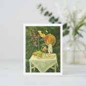Carte Postale 1144 Tea Time in Garden Postcard (Debout devant)
