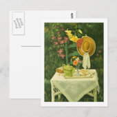 Carte Postale 1144 Tea Time in Garden Postcard (Devant / Derrière)