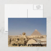 Carte Postale 1145422, les grandes pyramides (Devant / Derrière)