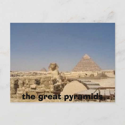 Carte Postale 1145422, les grandes pyramides (Devant)