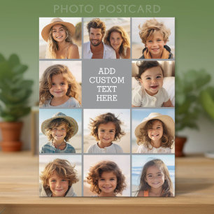 Carte Postale 11 Collage de photos Instagram avec texte